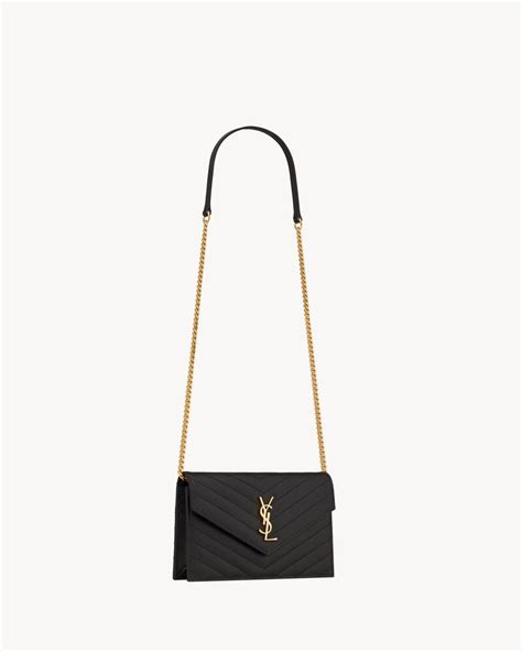 ysl small matelasse envelope chain wallet|ysl cassandre envelope chain wallet.